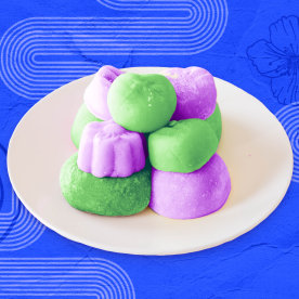 Plate of mochi