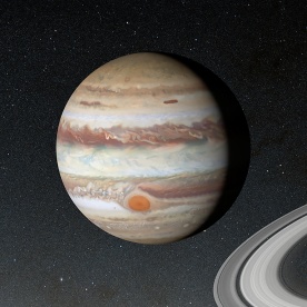 From left to right the planets are: Jupiter, Saturn, Uranus and Neptune