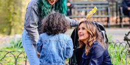 Lost child assisted by Mariska Hargitay